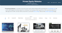 Desktop Screenshot of privateequitysites.com