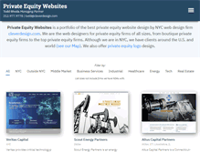 Tablet Screenshot of privateequitysites.com